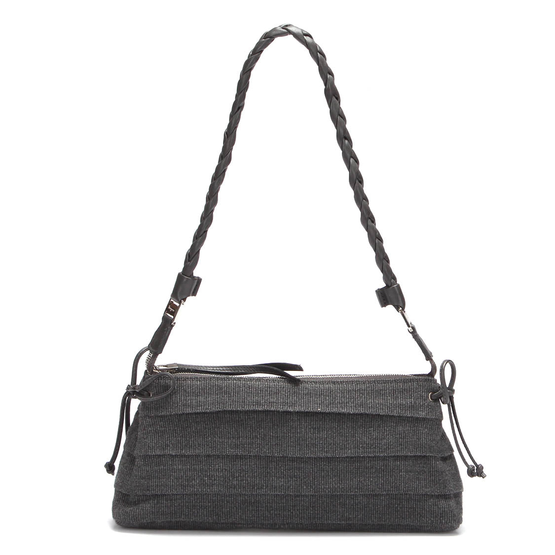 Canvas Frill Shoulder Bag