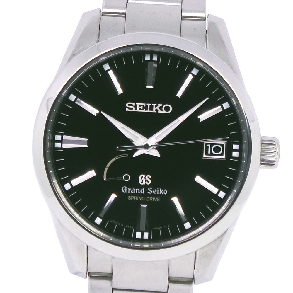 Seiko Grand 9R65-0BM0 SBGA101 Men's Black Stainless Steel Watch with Spring Drive (Pre-Owned, Junk Condition) SBGA101