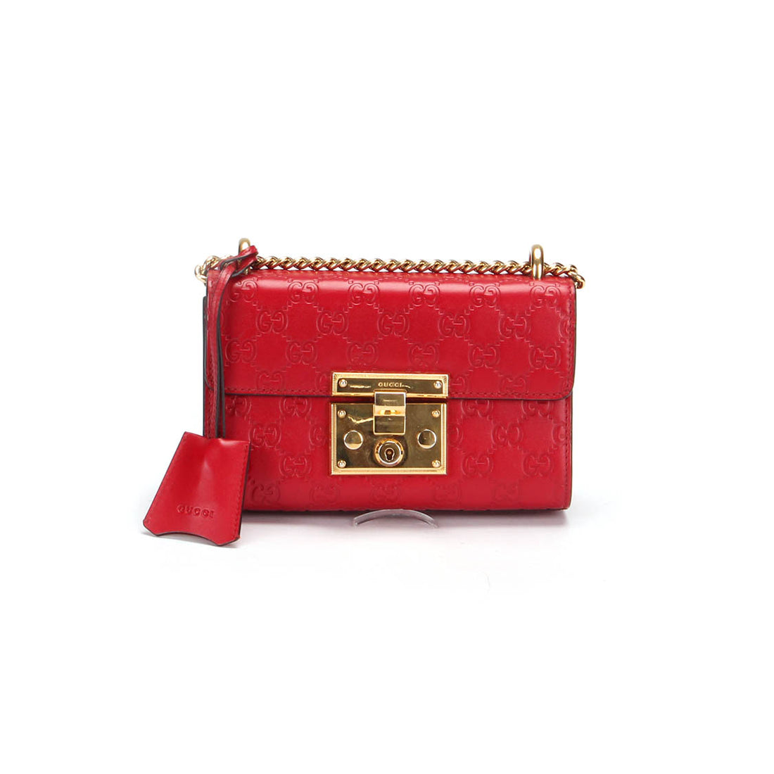 Small Guccissima Padlock Shoulder Bag  409487