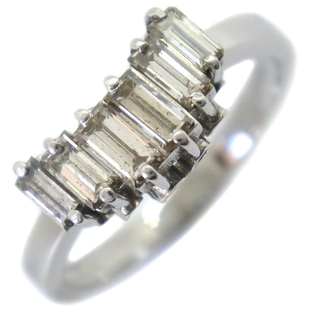 [LuxUness]  Dazzling Diamond Ring, Size 12, in Pt900 Platinum, Ladies, Preloved Metal Ring in Fair condition
