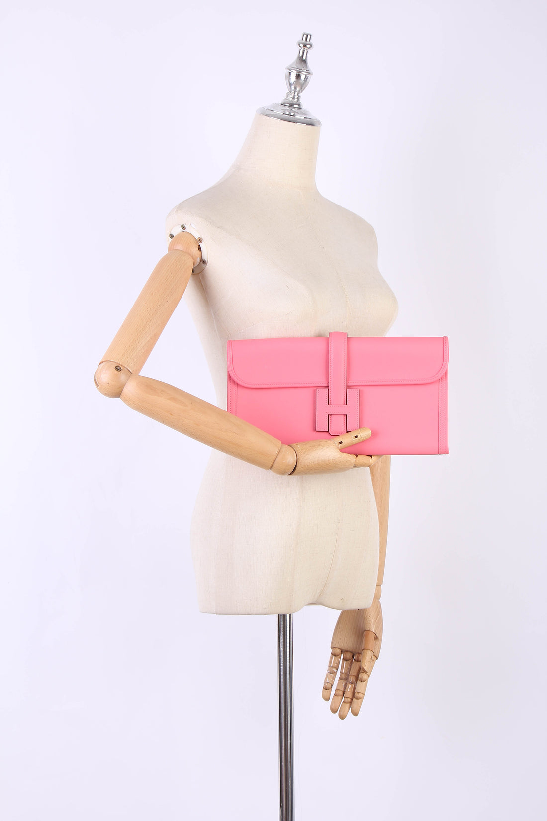 Jige Leather Clutch Bag