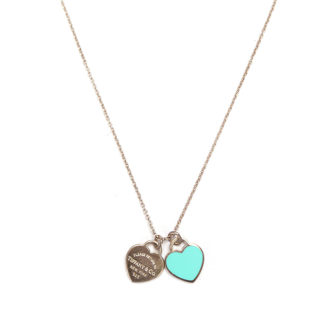 Return to Tiffany Double Heart Pendant Necklace