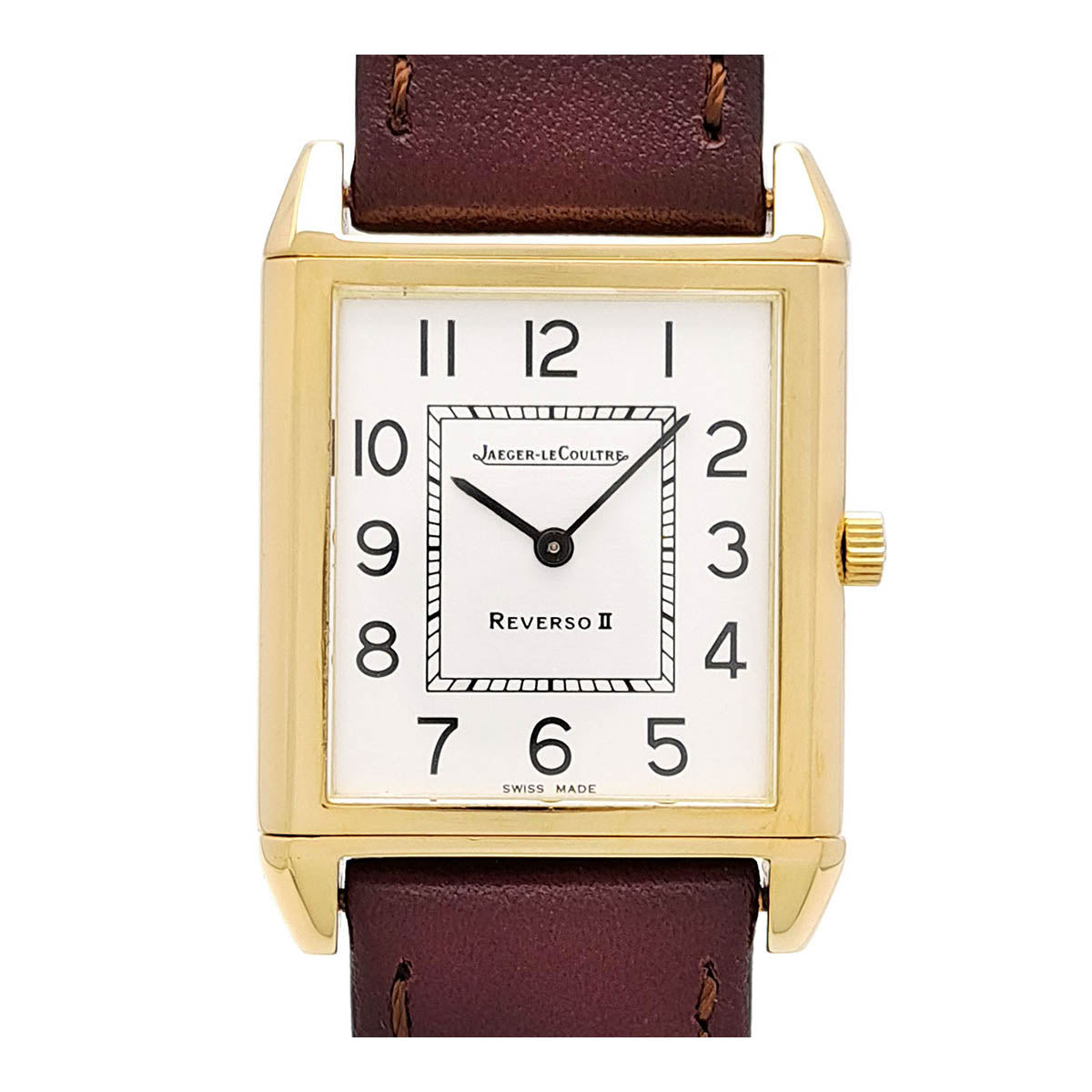 Antique Jaeger-LeCoultre Reverso II Watch Overhauled by JL 1410031 Hand-Wound Yellow Gold Men's Timepiece 1410031.0