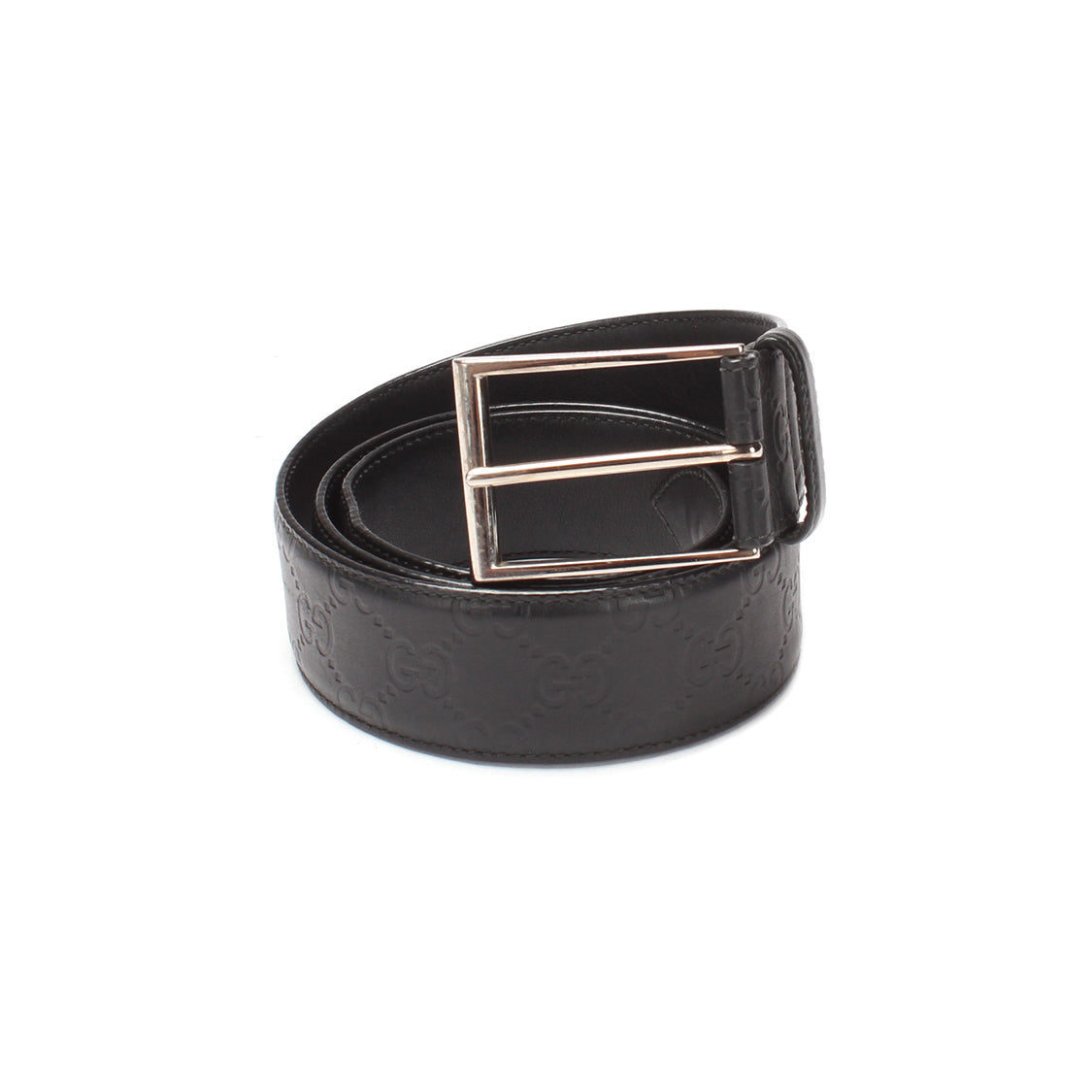 Leather Guccissima Buckle Belt