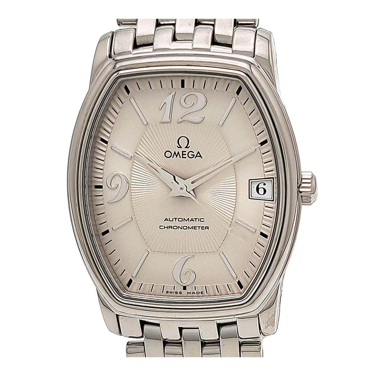 Automatic De Ville Prestige Tonneau Wrist Watch 168.122