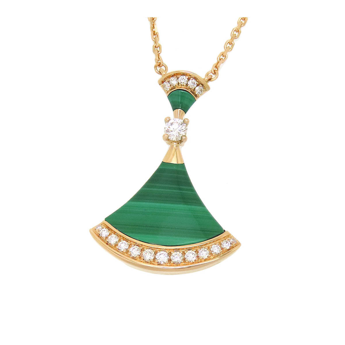 18K Gold Diamond Divas' Dream Pendant Necklace 351143