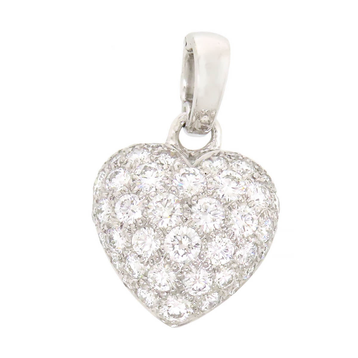 18k Gold Diamond Heart Pendant
