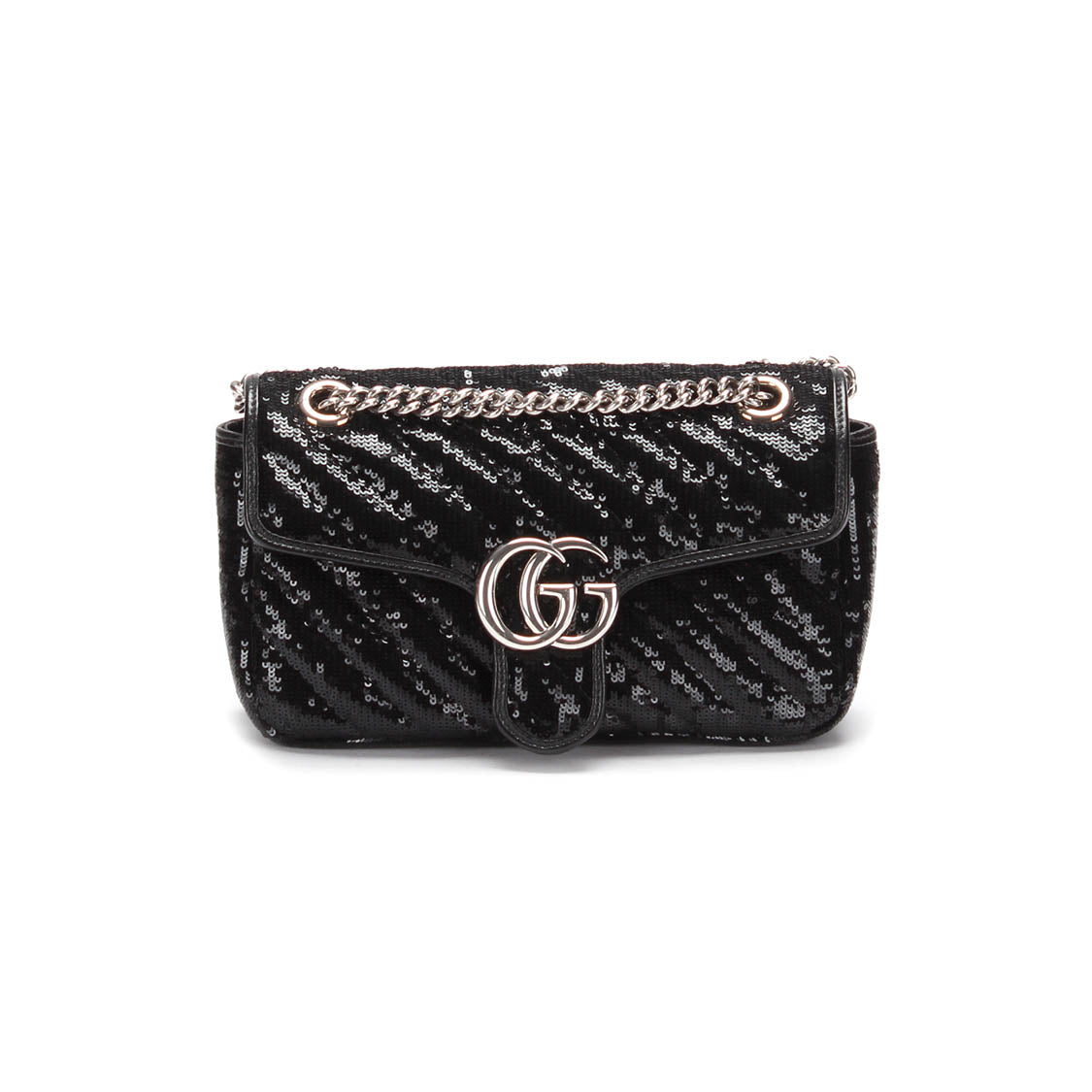 Small Sequin GG Marmont Matelassé Shoulder Bag 443497