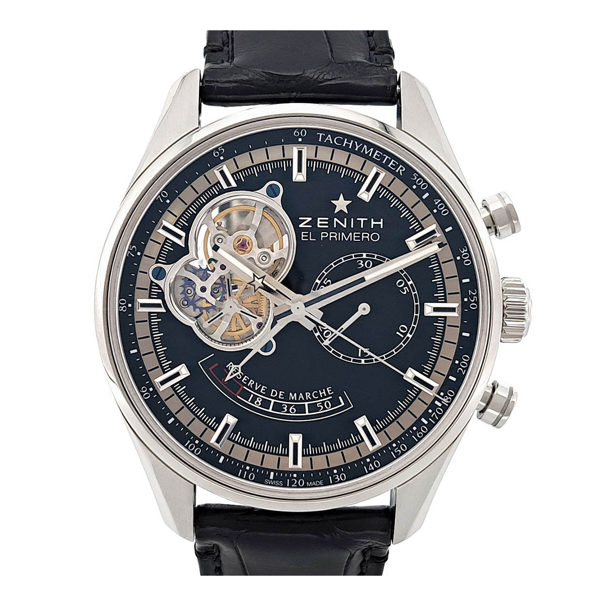 Zenith El Primero Chronomaster Overhauled 03.2080.4021 Men's Automatic Stainless Steel Wristwatch [Pre-Owned] 03.2080.4021