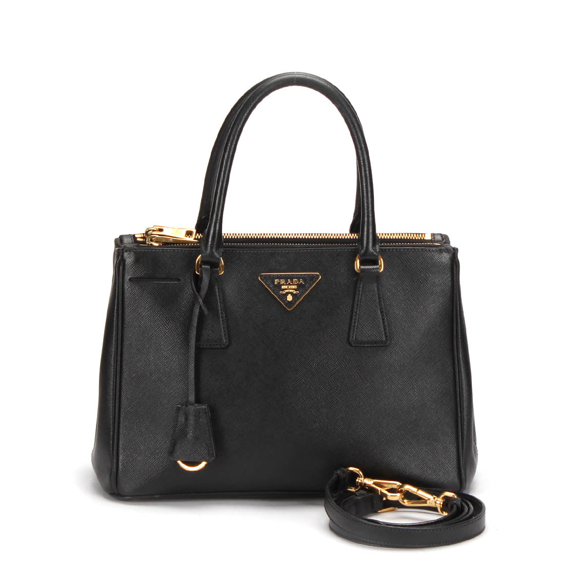 Saffiano Double Zip Galleria Tote Bag