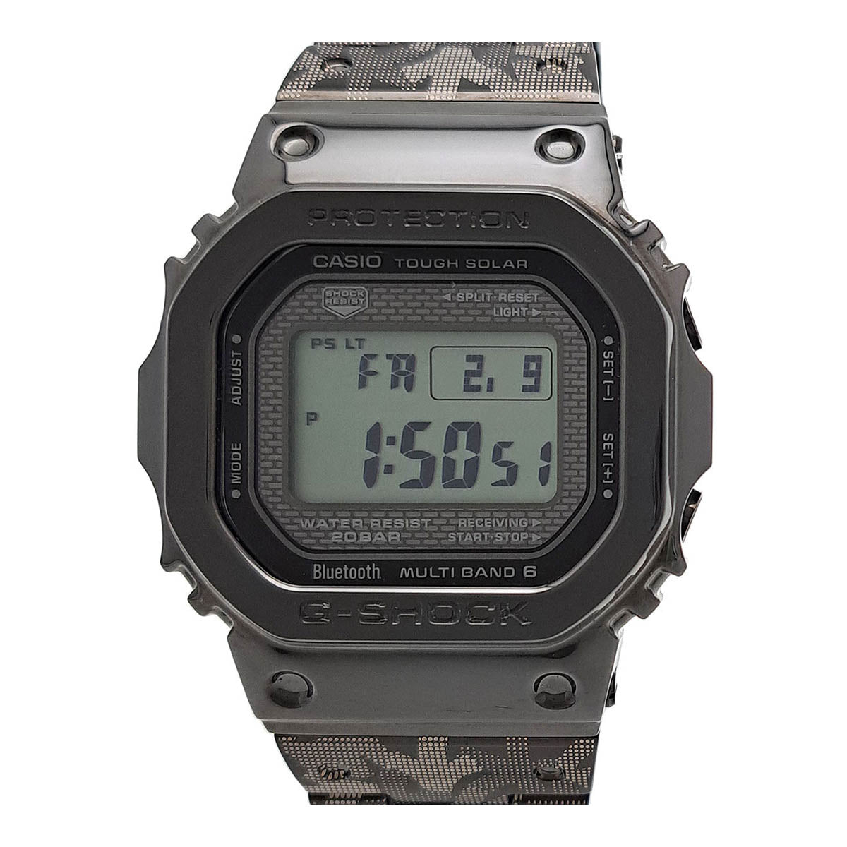 Casio G-Shock "Eric Haze Collaboration 40th Anniversary Limited Model" Men's Solar Wristwatch in Stainless Steel GMW-B5000EH