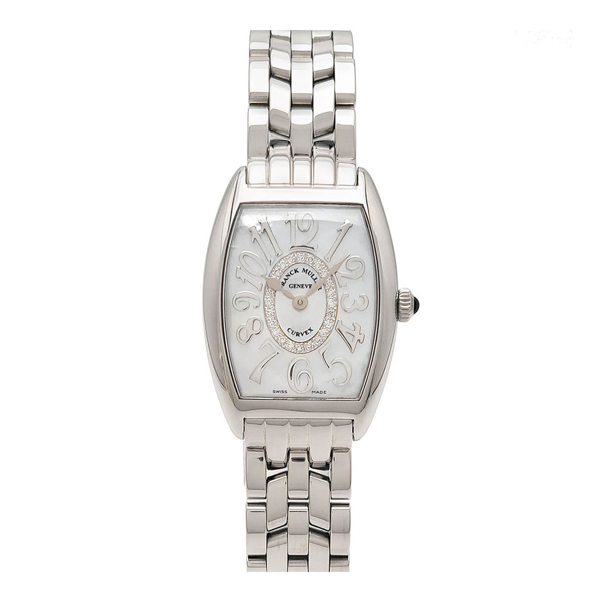 FRANCK MULLER Tono Curvex Mother of Pearl Relief 1752QZ REL MOP CD1R OAC Quartz Stainless Steel Ladies Watch [Used] 1752QZ REL MOP CD1R OAC