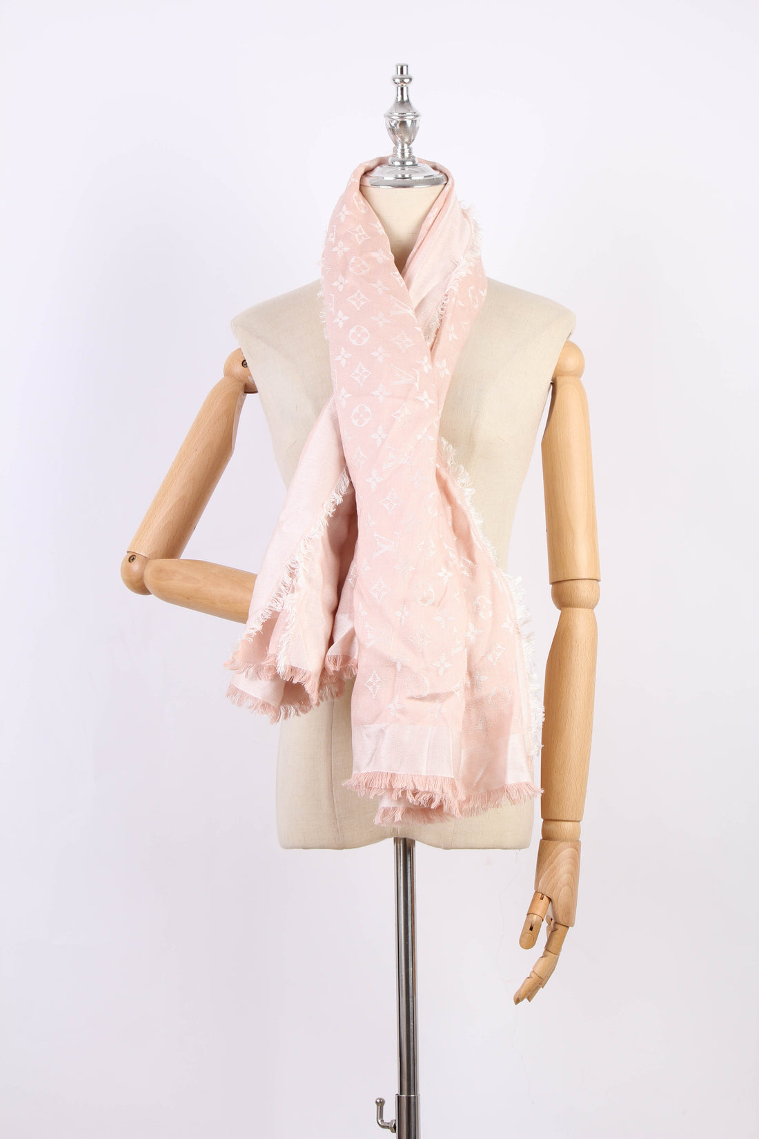 Monogram Silk and Wool Scarf