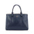 Leather Double Zip Tote Bag