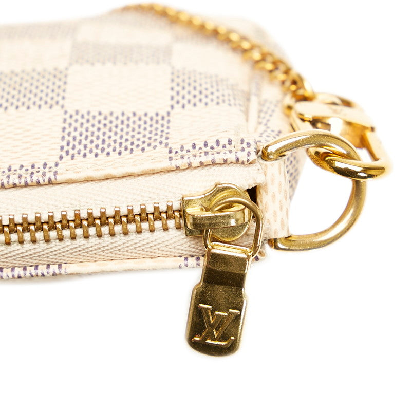 Louis Vuitton Damier Azur Mini Pochette Accessoires N58010 White