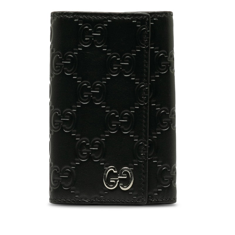 Gucci Guccissima 6 Key Holder Wallet Leather Key Holder 473924 in Good condition
