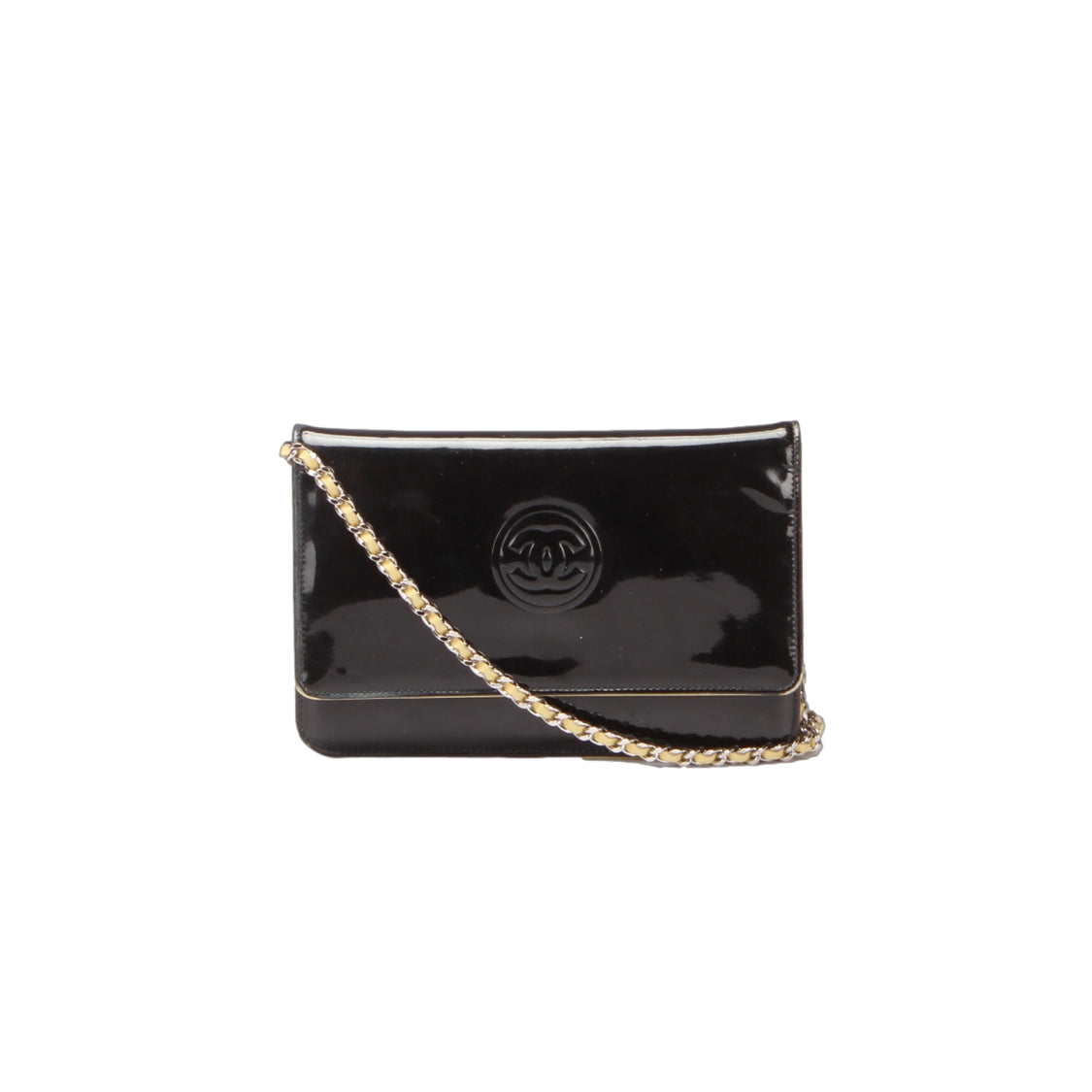 Patent Leather Chain Flap Bag