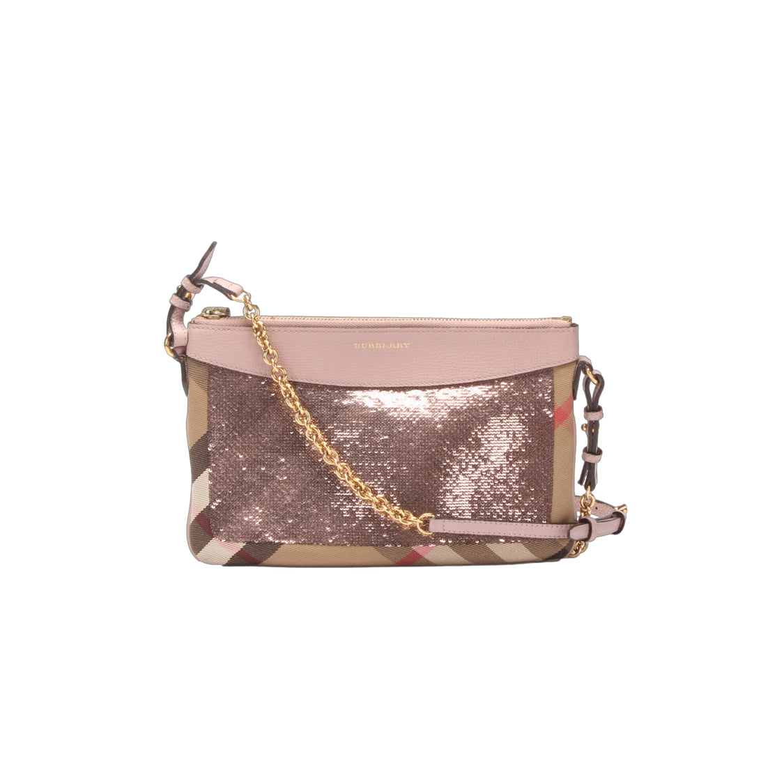 Nova Check Canvas & Sequin Peyton Crossbody Bag