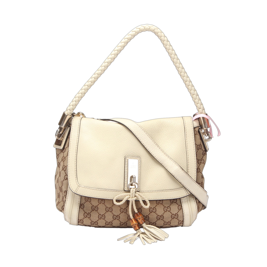 Gucci GG Canvas Bella Flap Shoulder Bag Canvas Shoulder Bag 282301 in Good condition