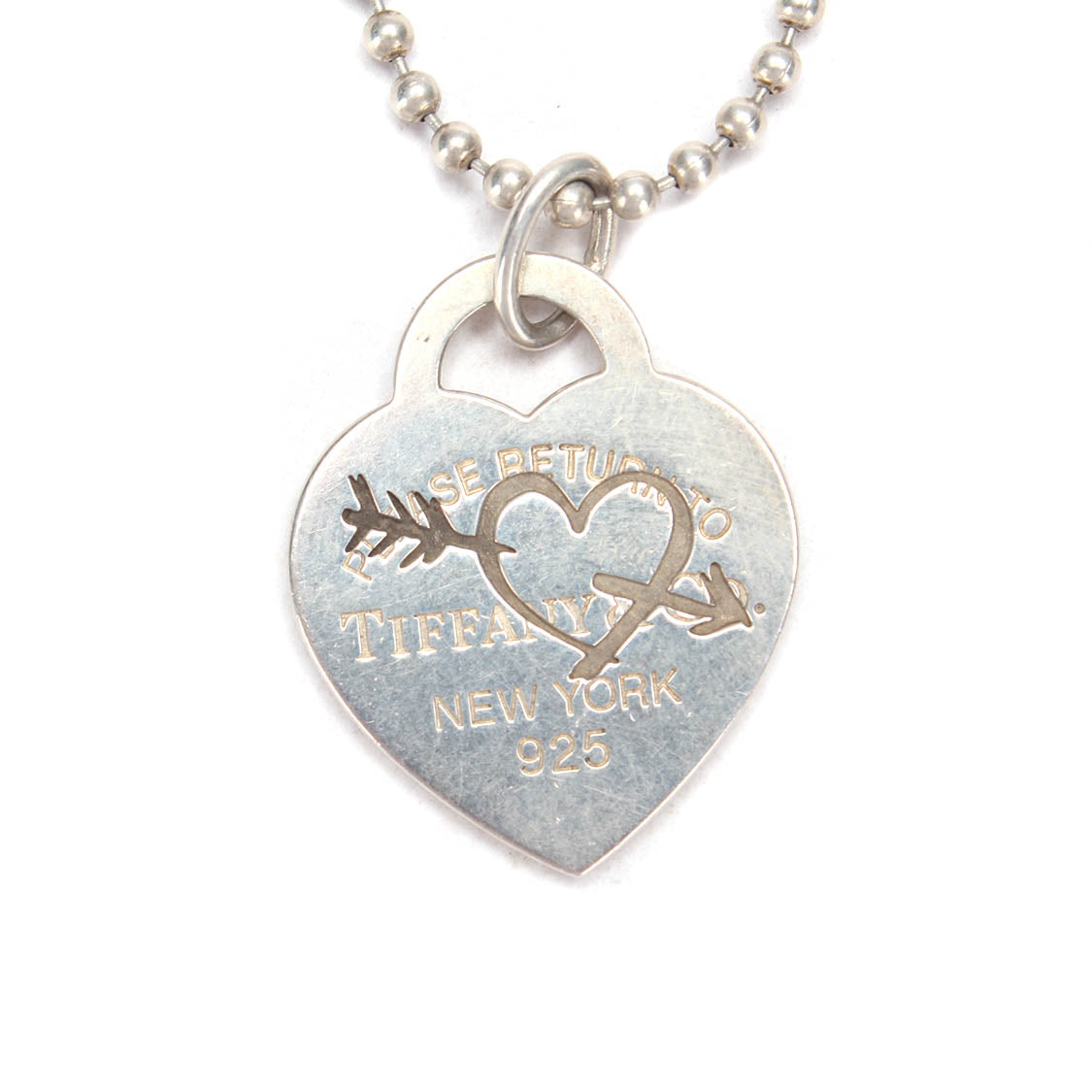 Heart Charm Bead Pendant Necklace