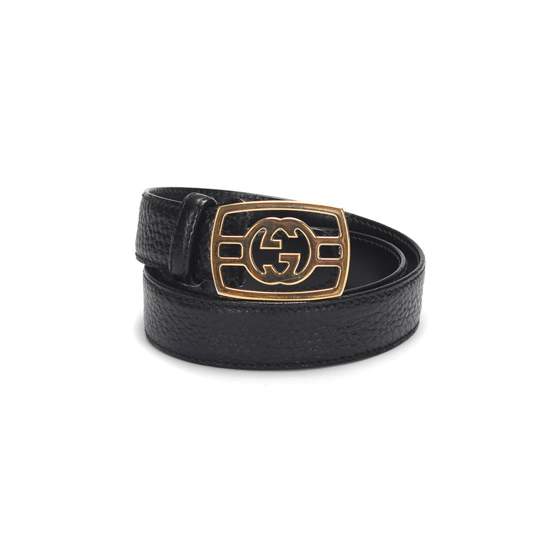 Interlocking G Leather Belt 480199