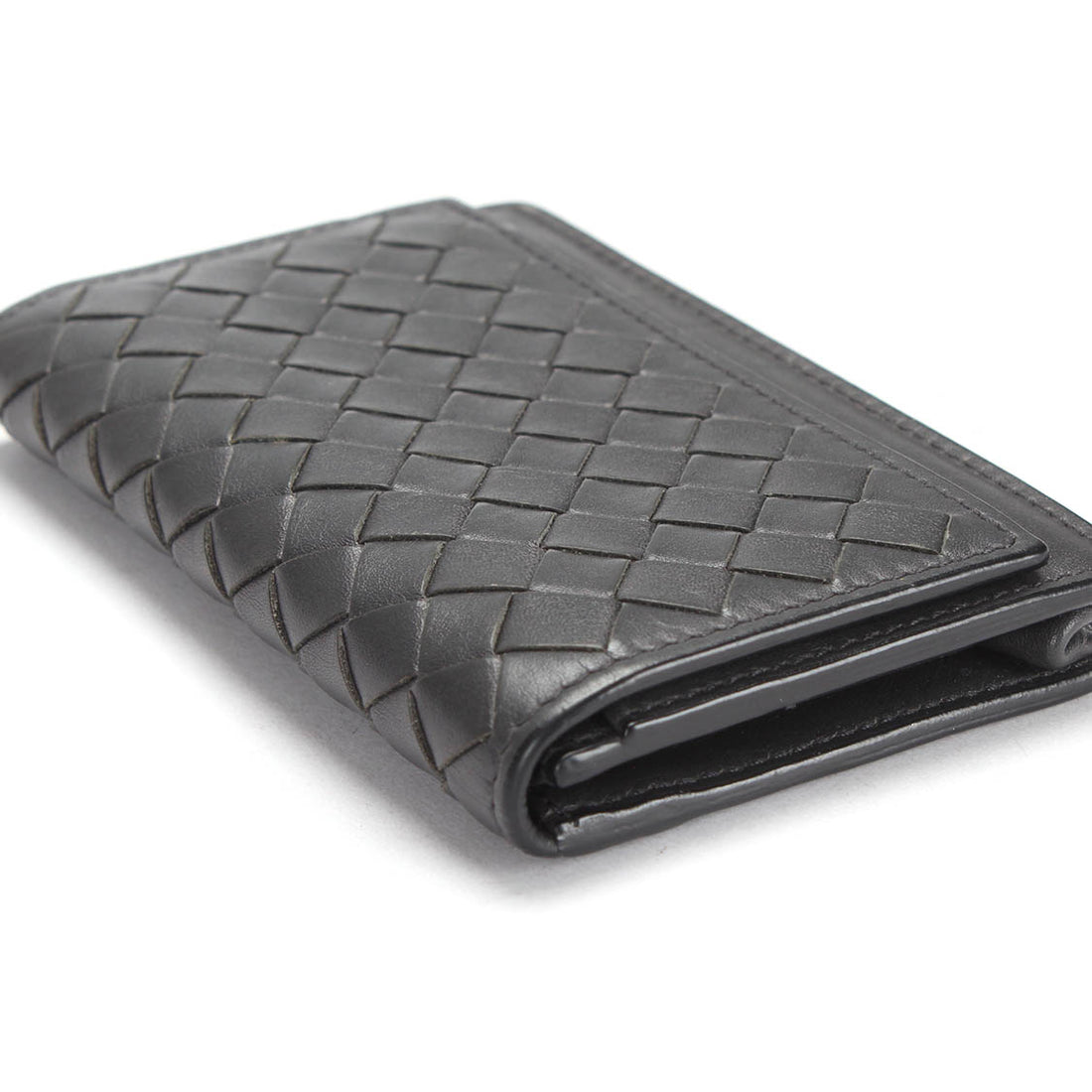 Intrecciato Leather Small Wallet