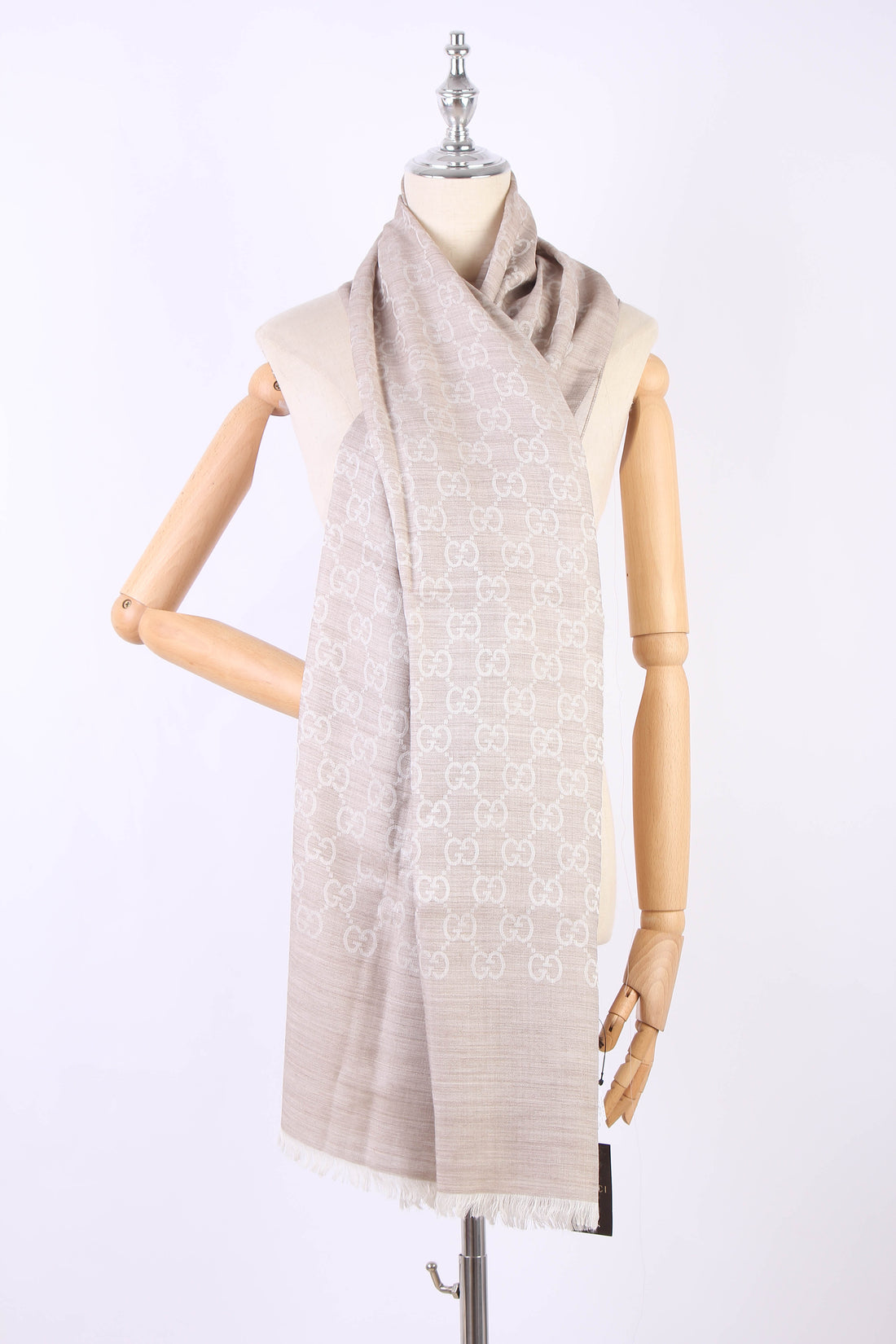 GG Wool and Silk Scarf