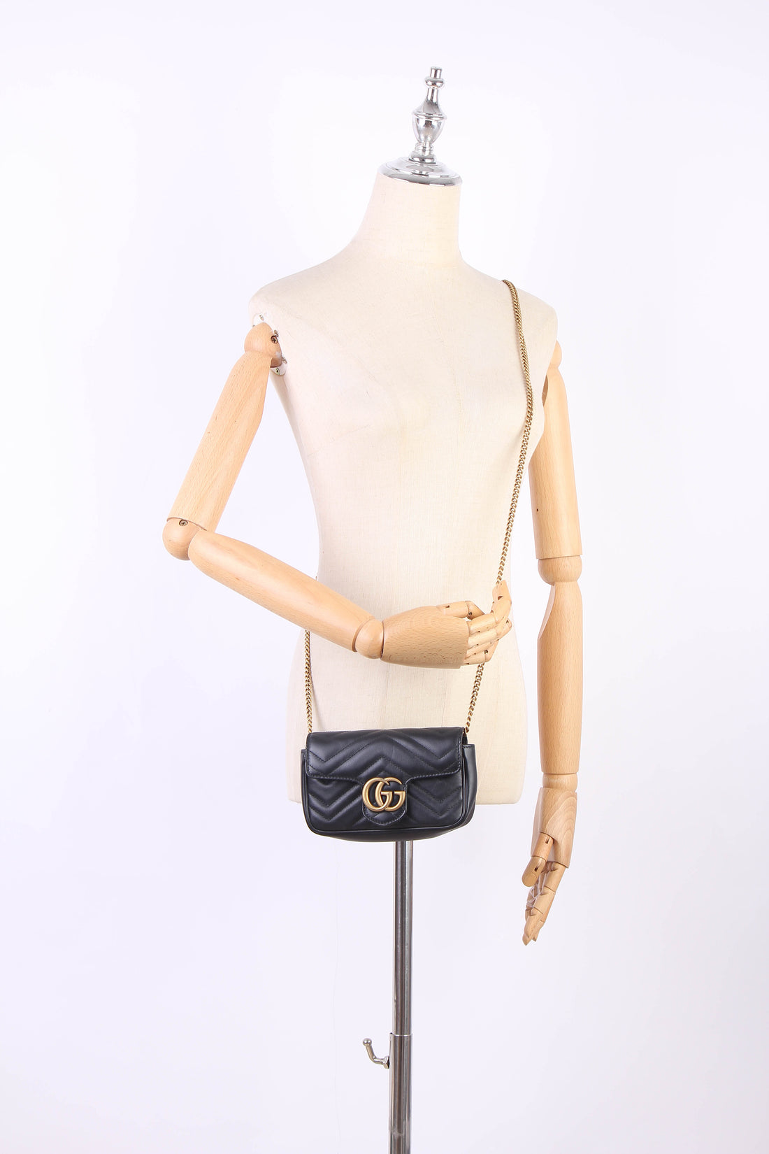 Super Mini GG Marmont Matelasse Crossbody Bag 476433