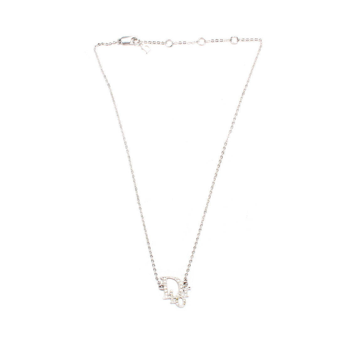 Crystal Logo Pendant Necklace