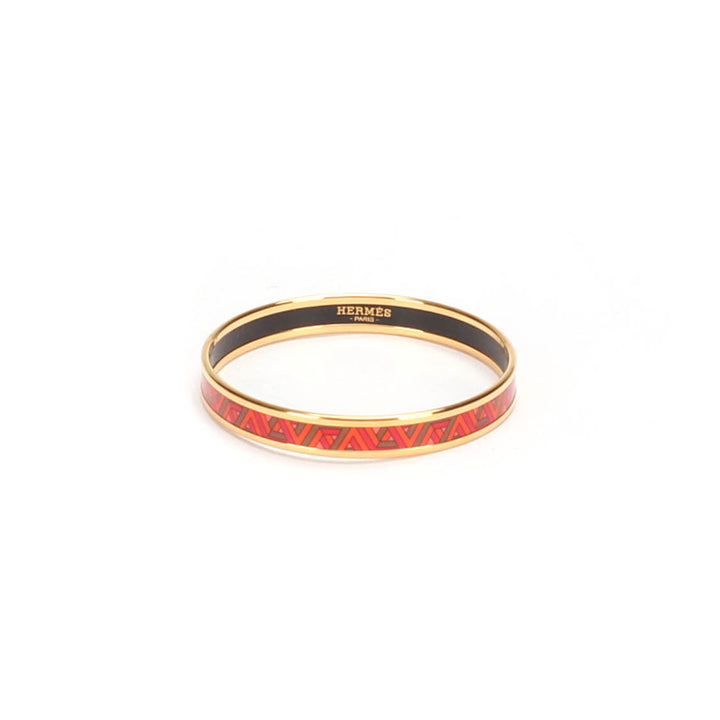 Narrow Printed Enamel Bangle