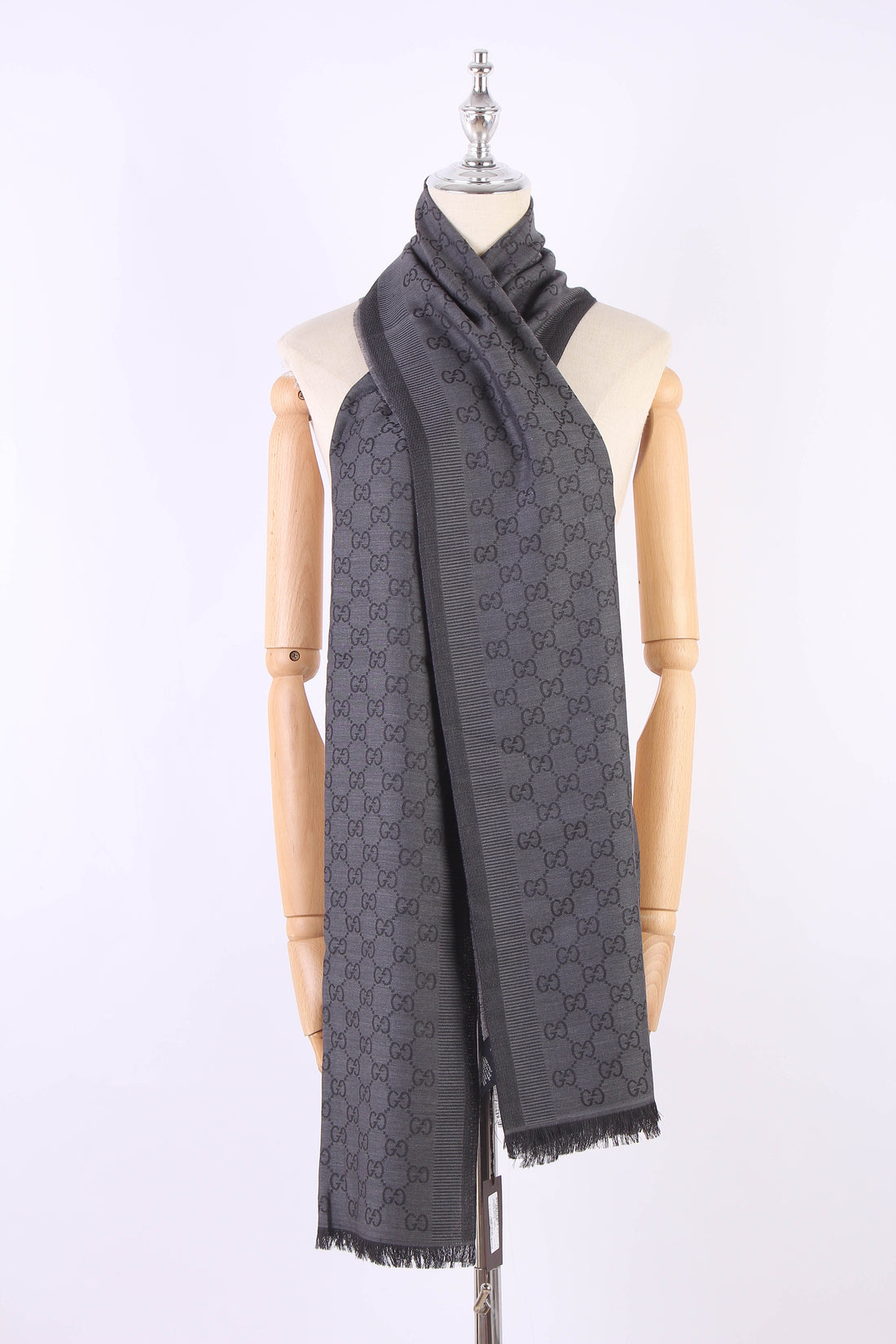 GG Wool and Silk Scarf