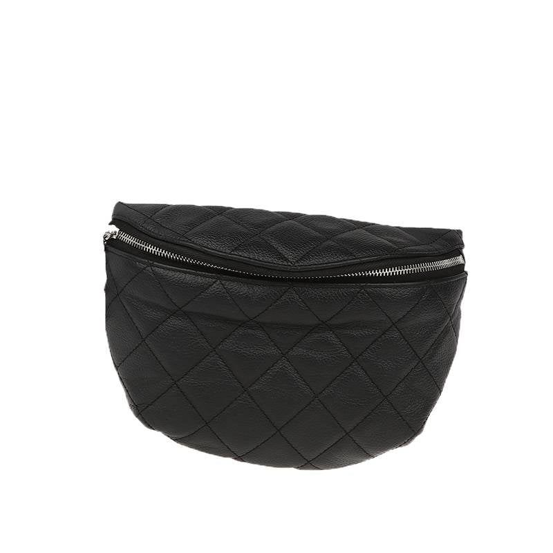 Quilted Caviar Leather Belt Bag