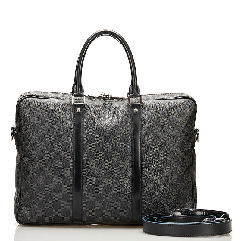 Damier Graphite Porte-Documents Jour N42400