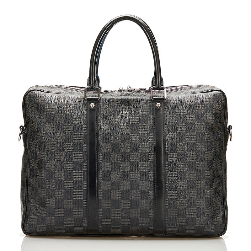 Damier Graphite Porte-Documents Jour N42400