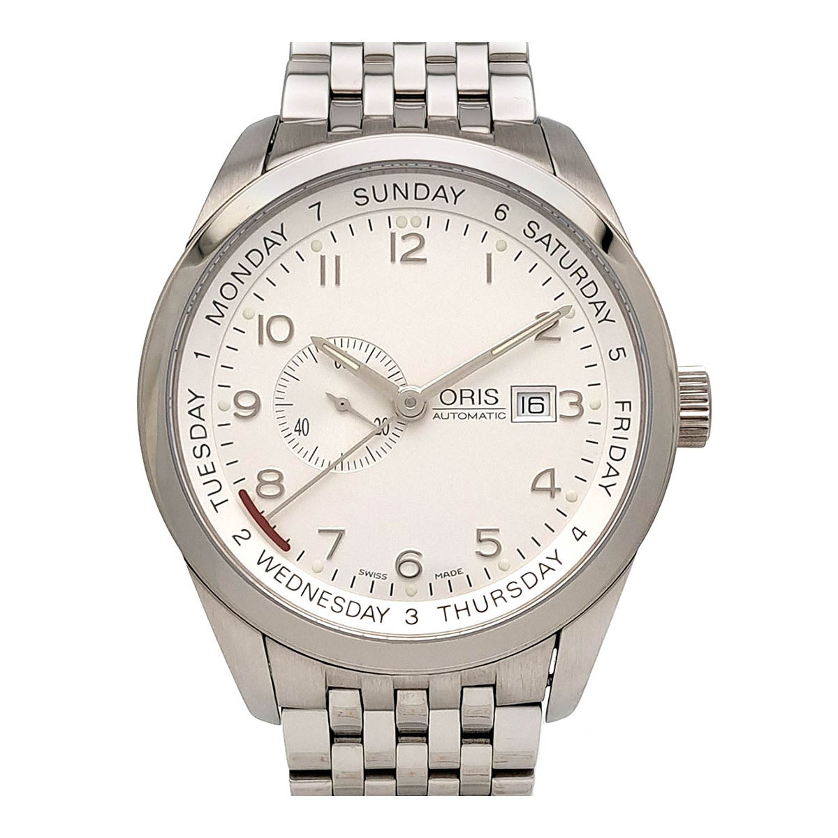 Oris Pointer Date 7529 Automatic Watch, Stainless Steel, Men's (Pre-owned) 7529.0