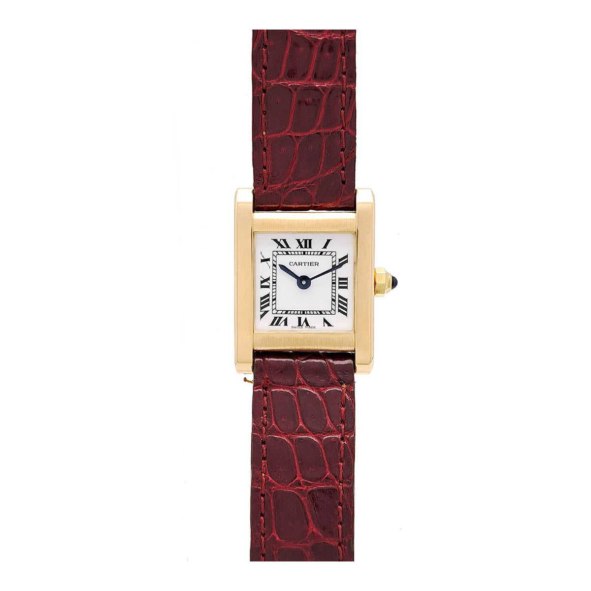 Cartier "Tank Normal Overhauled" Women's Quartz Wristwatch in Yellow Gold 8.4710553E7
