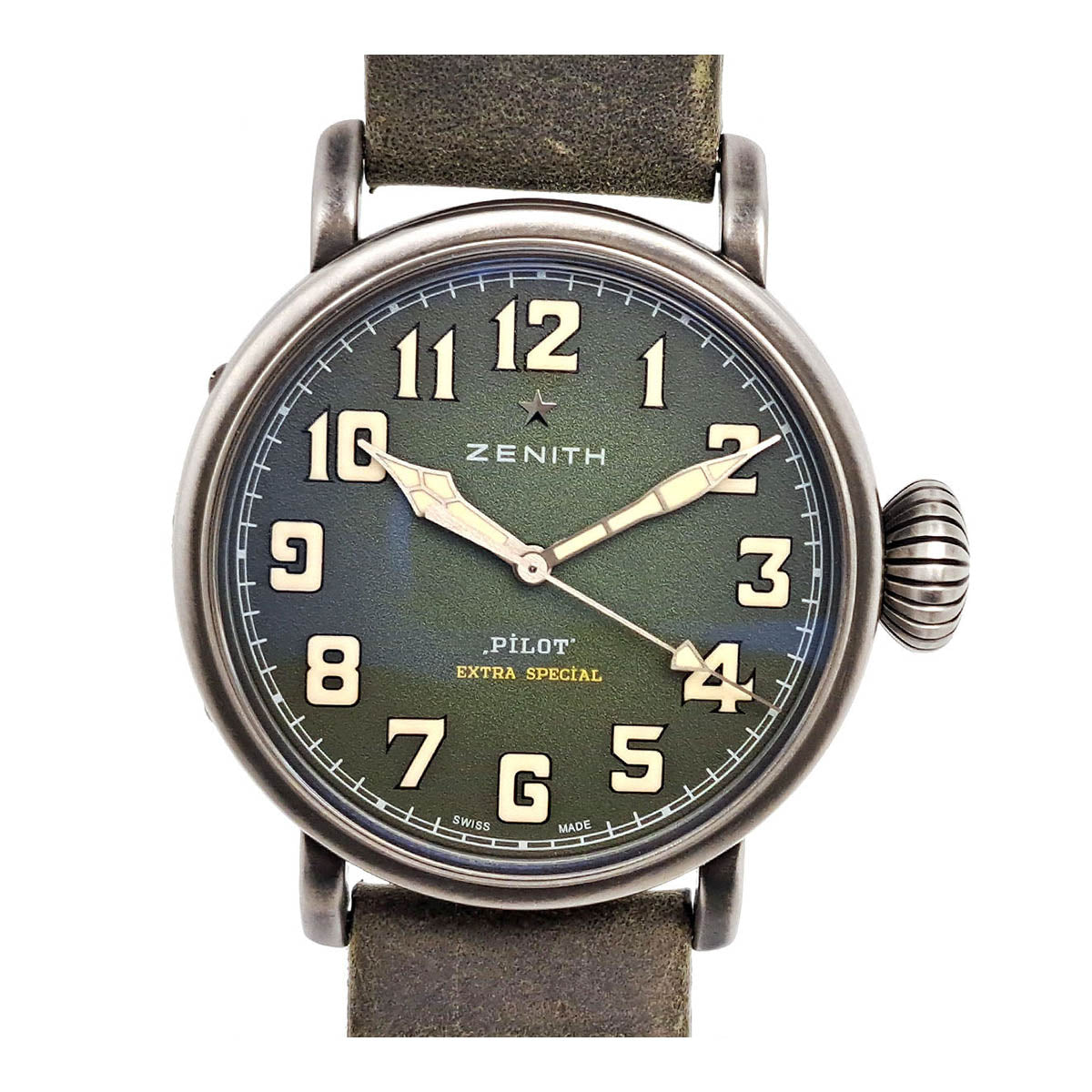 ZENITH Pilot Type 20 Extra Special 11.1943.679 Automatic Stainless Steel Men’s Pre-owned Watch 11.1943.679