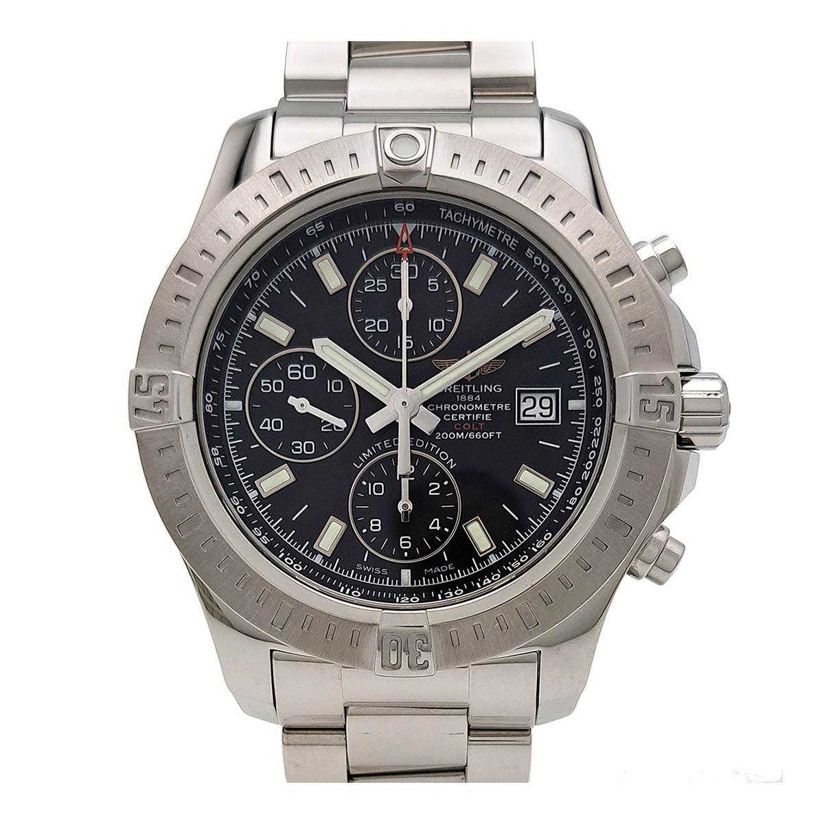 BREITLING Colt Chronograph Automatic Japan Exclusive A13388 Stainless Steel Automatic Men's Watch A13388