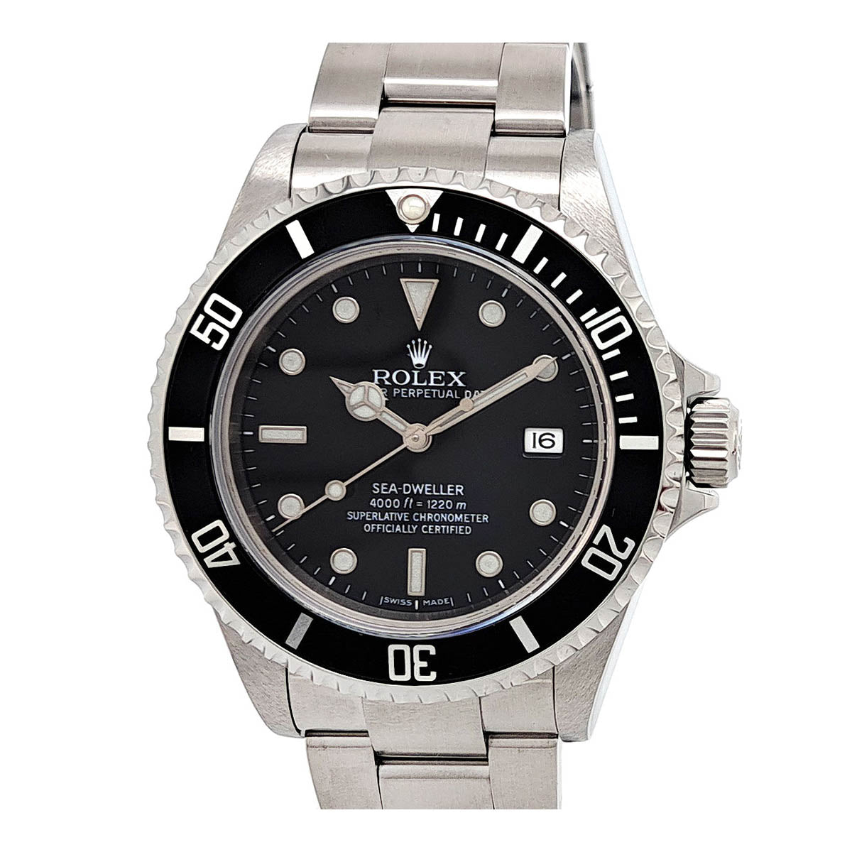 ROLEX Sea-Dweller M Number Black Bar 16600 Automatic Stainless Steel Men’s Pre-owned Watch 16600.0