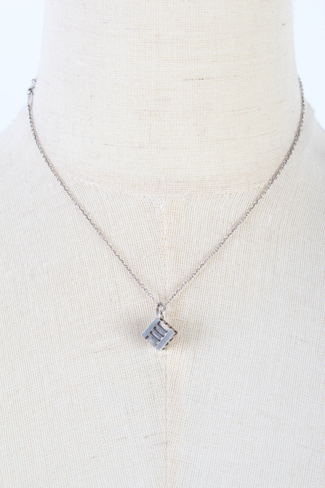 Atlas Cube Pendant Necklace