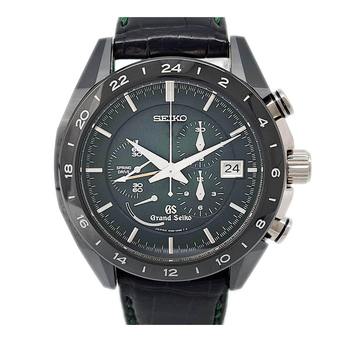 Seiko Grand Seiko Spring Drive Chronograph Baselworld SBGC017 Men's Ceramic/Titanium Wristwatch [Pre-Owned] SBGC017