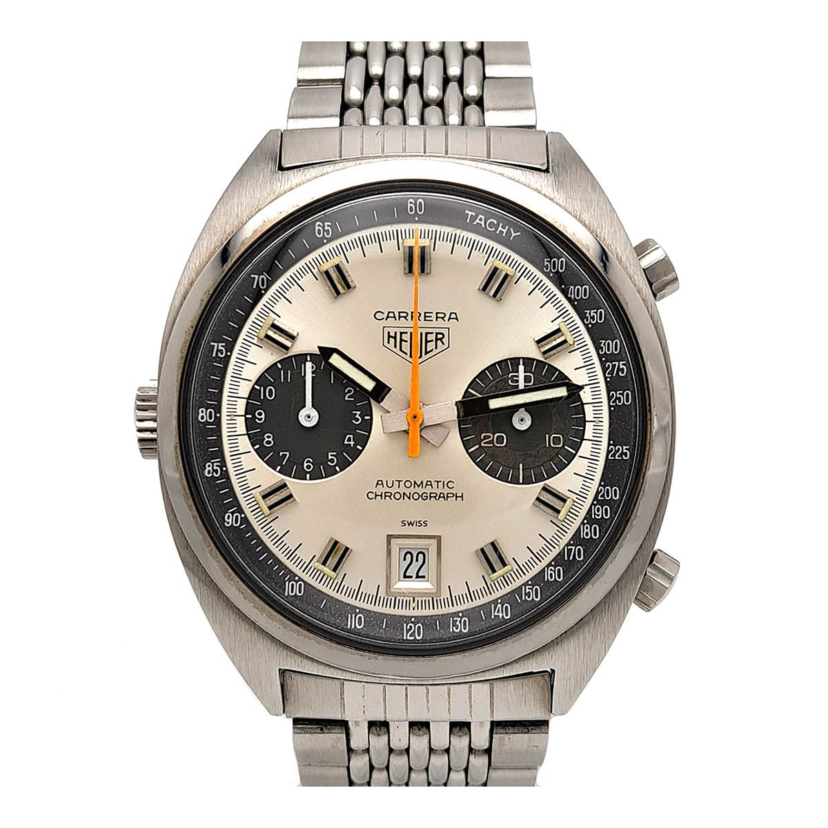 TAG Heuer Carrera Calibre 12 Automatic Chronograph Stainless Steel Men's Vintage Watch - Antique Collection 1153.0