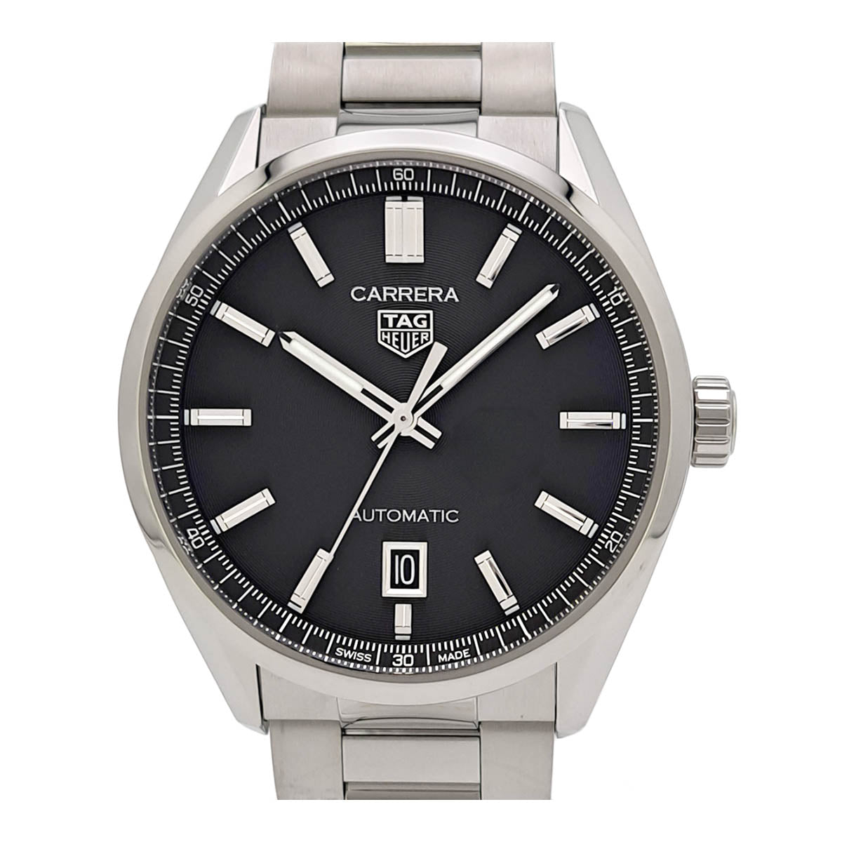 Tag Heuer Carrera Calibre 5 Date WBN2110.BA0639 Men's Automatic Stainless Steel Wristwatch [Pre-Owned] WBN2110.BA0639