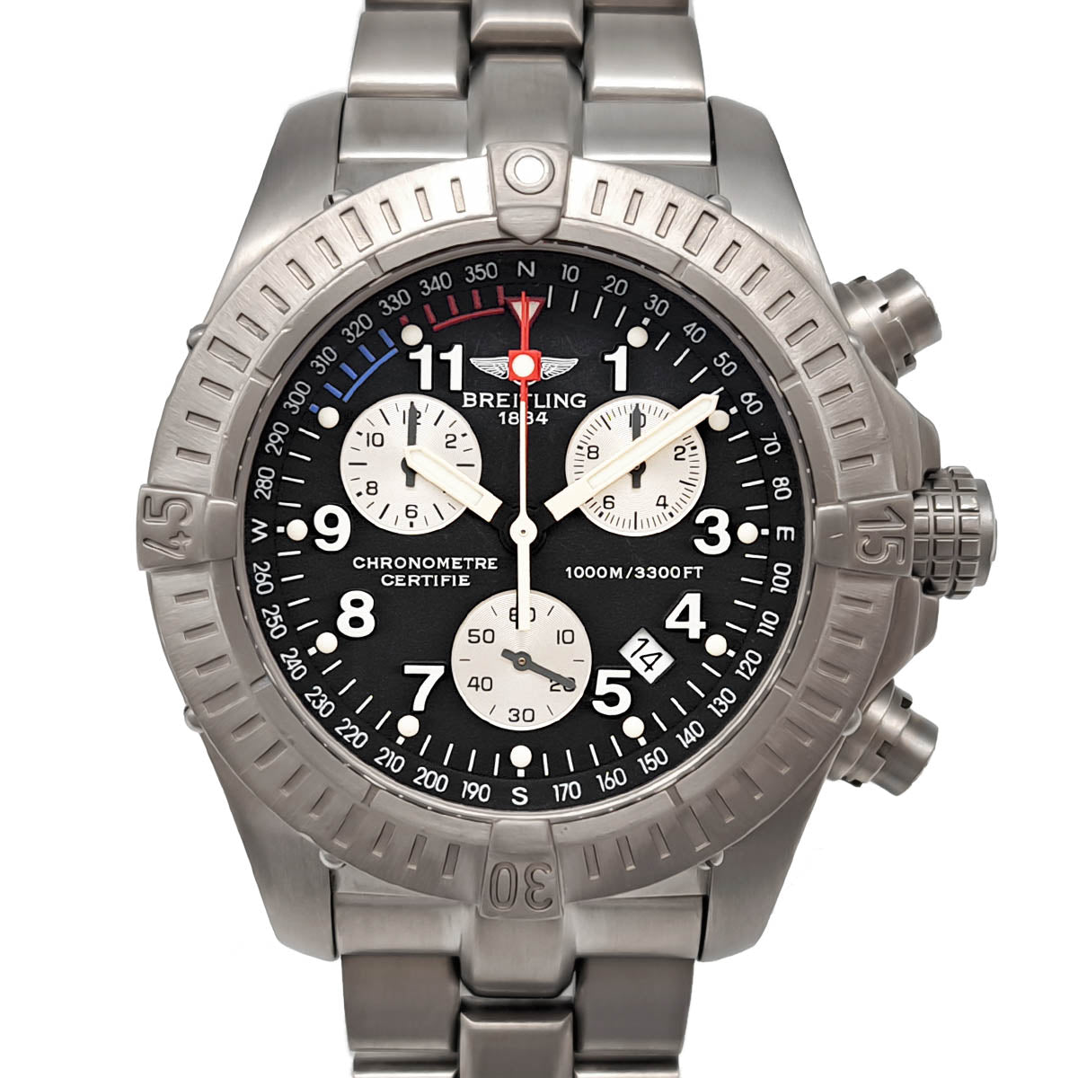 Breitling Chrono Avenger Titanium Quartz Men's Watch E73360