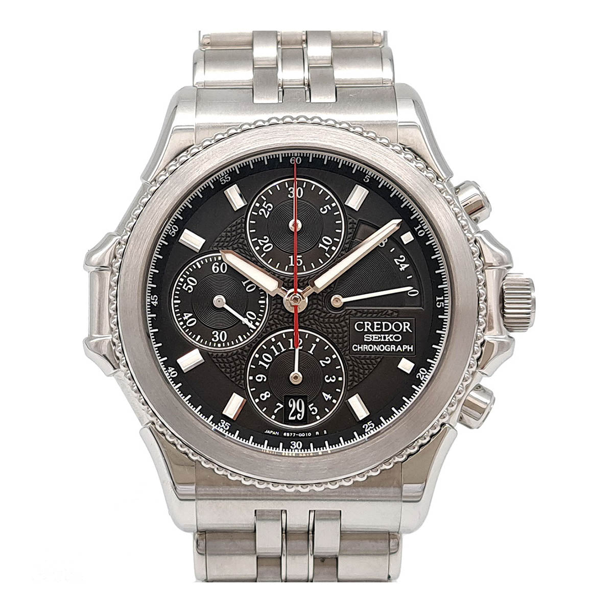 SEIKO Credor Pacific Chronograph 2000 Commemorative GCBK999 Automatic Stainless Steel Men's Watch (Pre-Owned) GCBK999