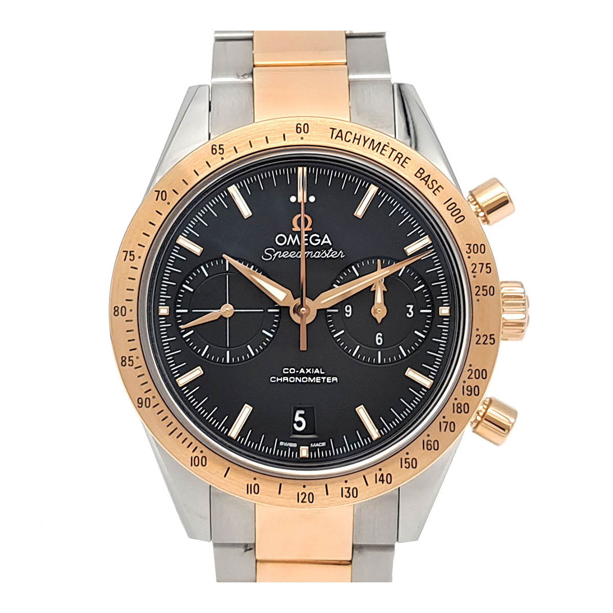 OMEGA Speedmaster '57 Co-Axial Chronograph Men's Watch in Stainless Steel & Pink Gold 331.20.42.51.01.002