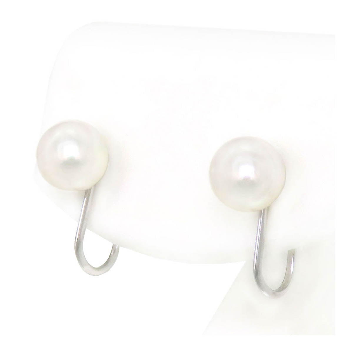 18K Pearl Clip On Earrings