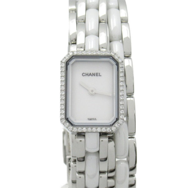 CHANEL Premiere Triple Bracelet Women’s Diamond Watch - Quartz, Stainless Steel & Ceramic H3059