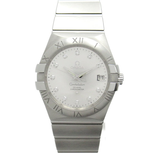 OMEGA Constellation Co-Axial 11P Diamond Stainless Steel Watch 123.10.35.20.52.001 - Automatic Men's Timepiece  123.10.35.20.52.001