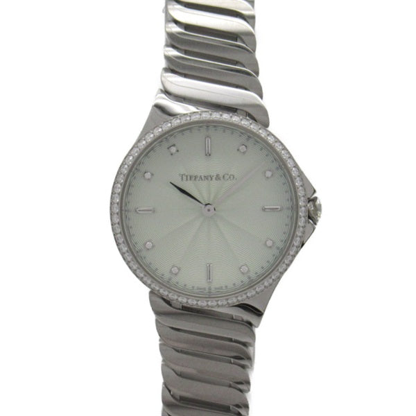 TIFFANY&CO Metro Diamond Encrusted Stainless Steel Ladies' Wrist Watch 60874859 6.0874859E7